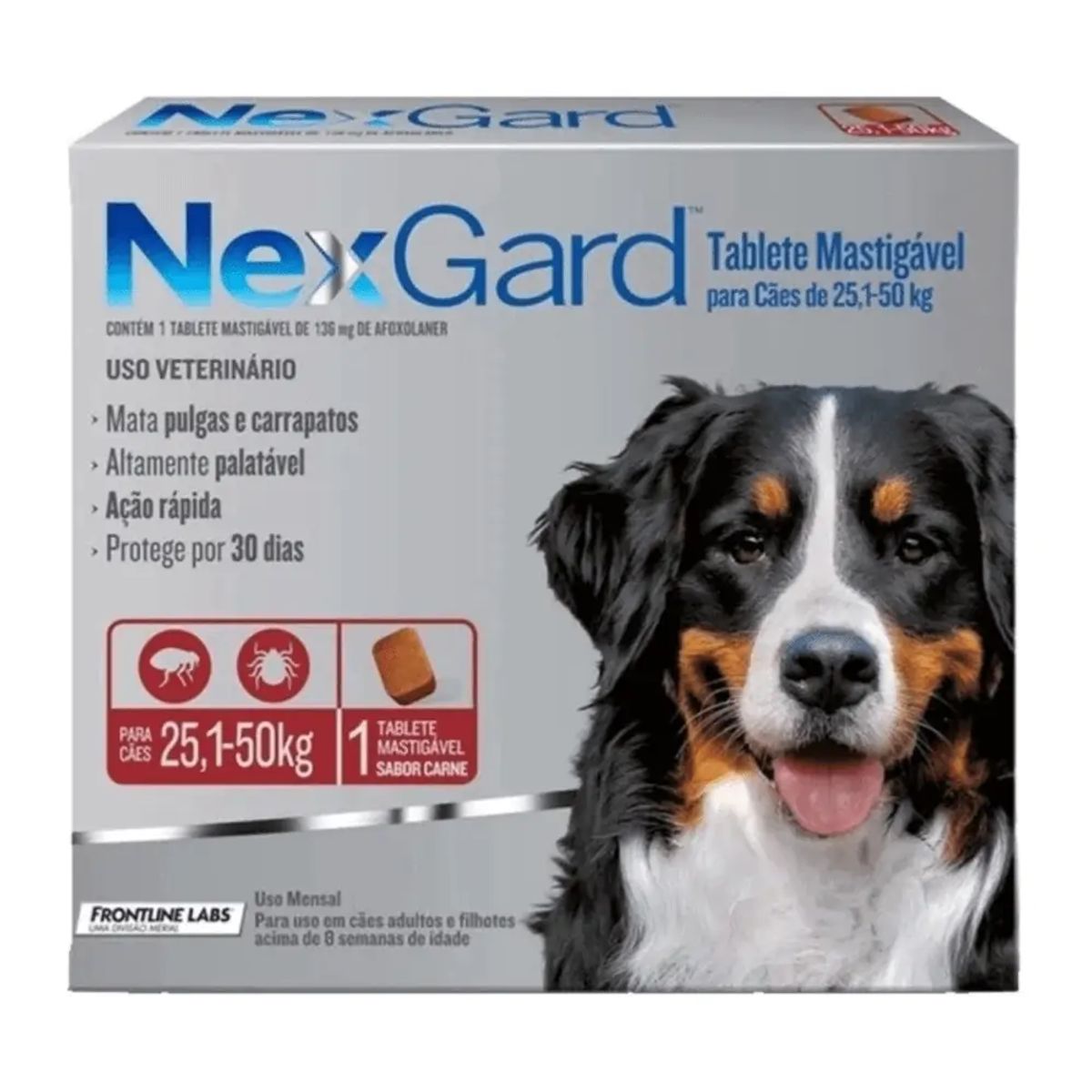 NEXGARD - Antipulgas para perros Nexgard 25-50 kg x1 tableta