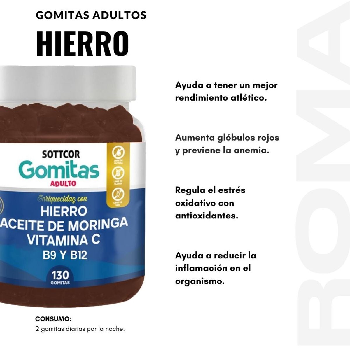 GENERICO - GOMITAS RESVERATROL 130UND + GOMITAS HIERRO 130UND