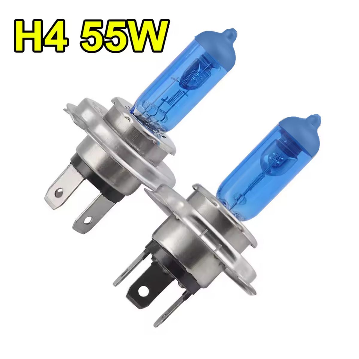 KOBO - Focos Xenón Kobo H4 12V 60/55W  Luz Blanca Fría de Alta Intensidad Par