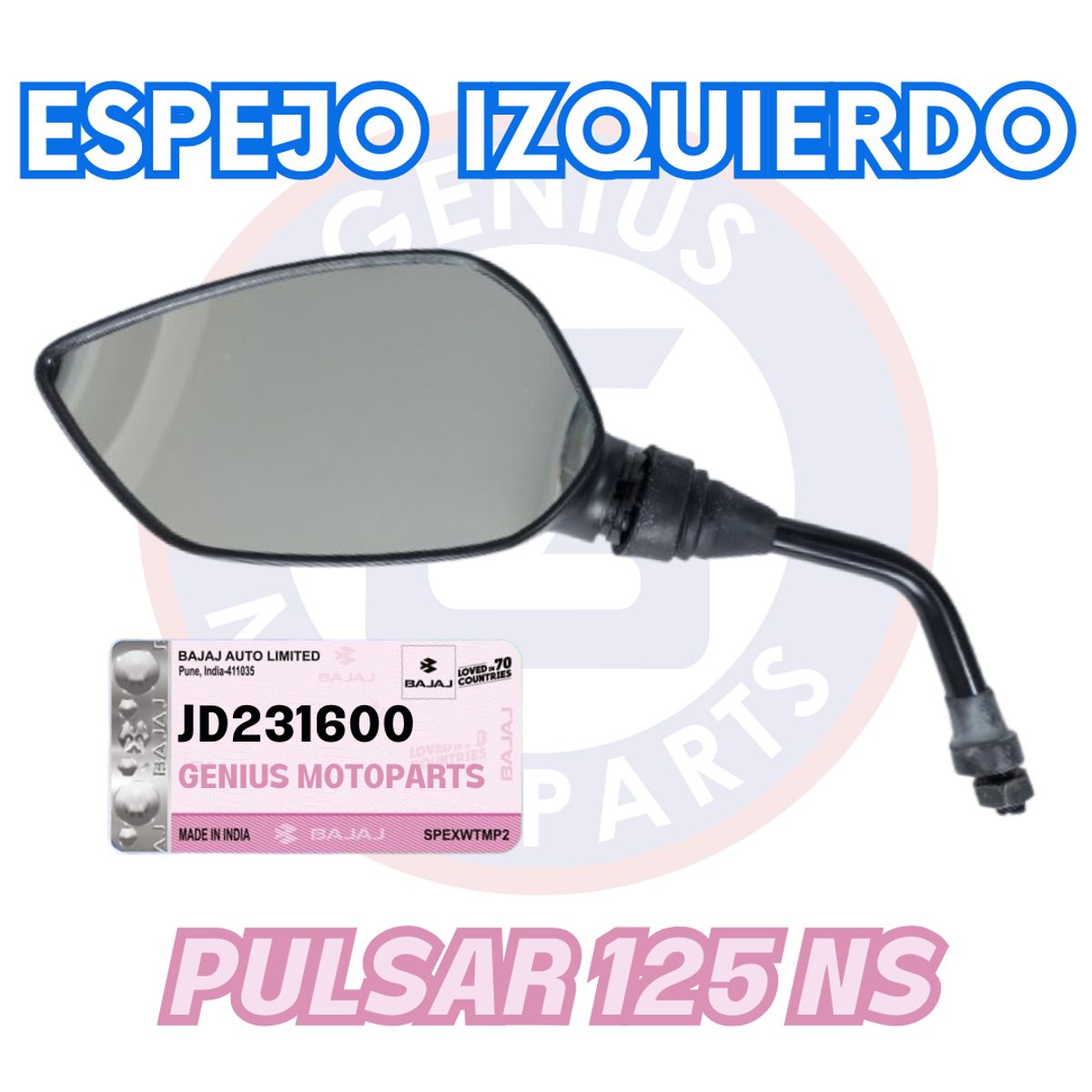 BAJAJ - ESPEJO IZQUIERDO PULSAR 125 NS