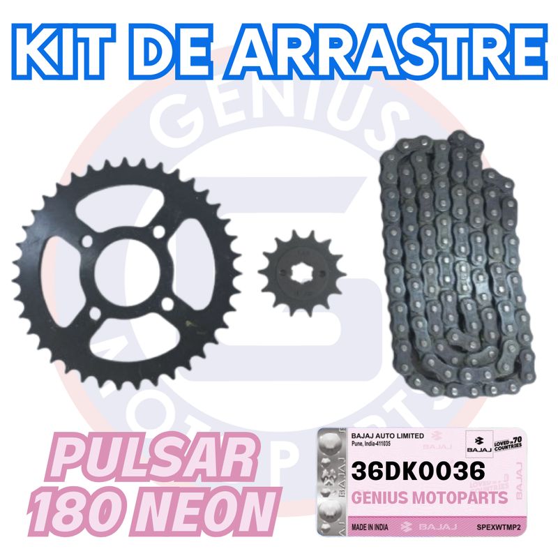 BAJAJ - KIT DE ARRASTRE PULSAR 180 NEON