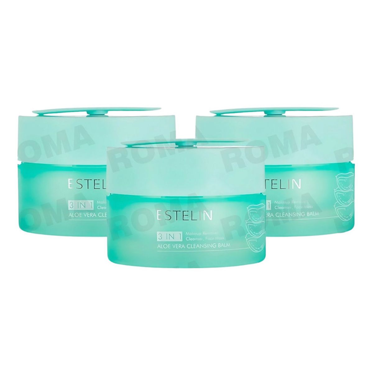 GENERICO - PACK 3 BÁLSAMO LIMPIADOR MAKE UP REMOVER  ALOE VERA 100G ESTELIN