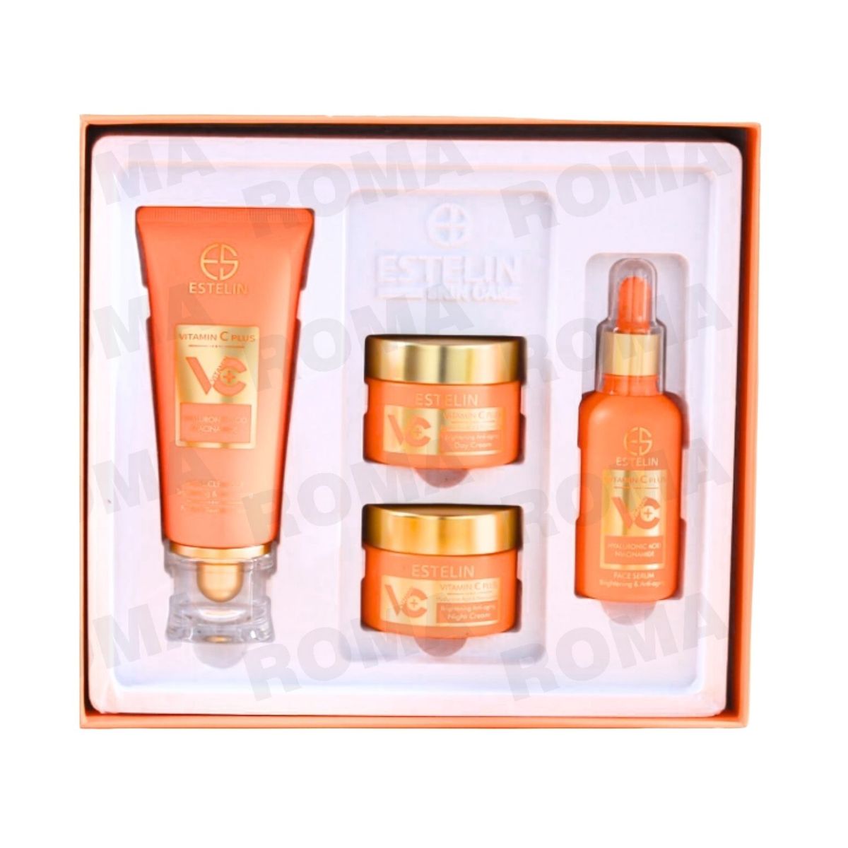 GENERICO - SET 4 PIEZAS VITAMINA C CON ÁCIDO HIALURÓNICO 4PCS ESTELIN