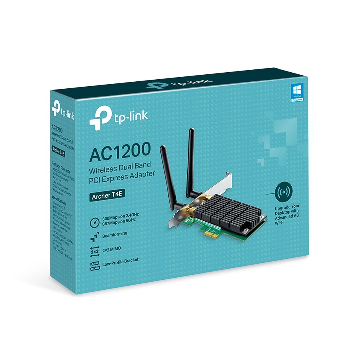 TP LINK - Tajeta de red Tp-Link Archer T4E AC1200 PCI Express