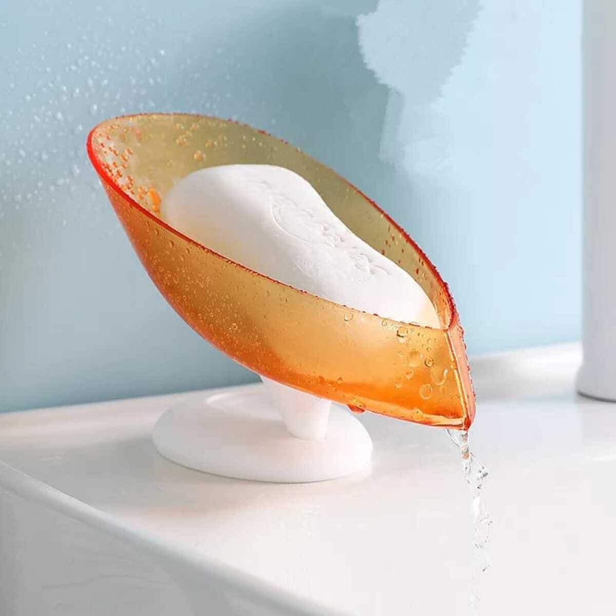 ELMEJORPRECIO - Jaboneras Giratorias con Escurridor Anaranjado