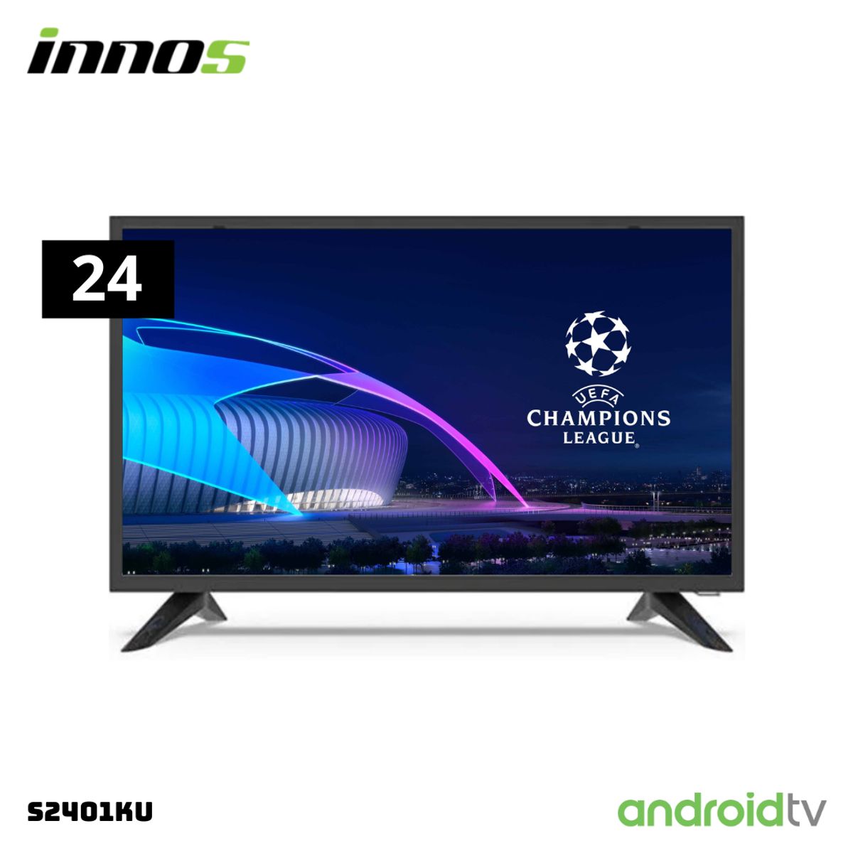 GENERICO - TELEVISOR INNOS 24 SMART TV ANDROID TV HD LED - S2401KU + CELULAR TECNO SPARK GO 1 3/64 GB NEGRO