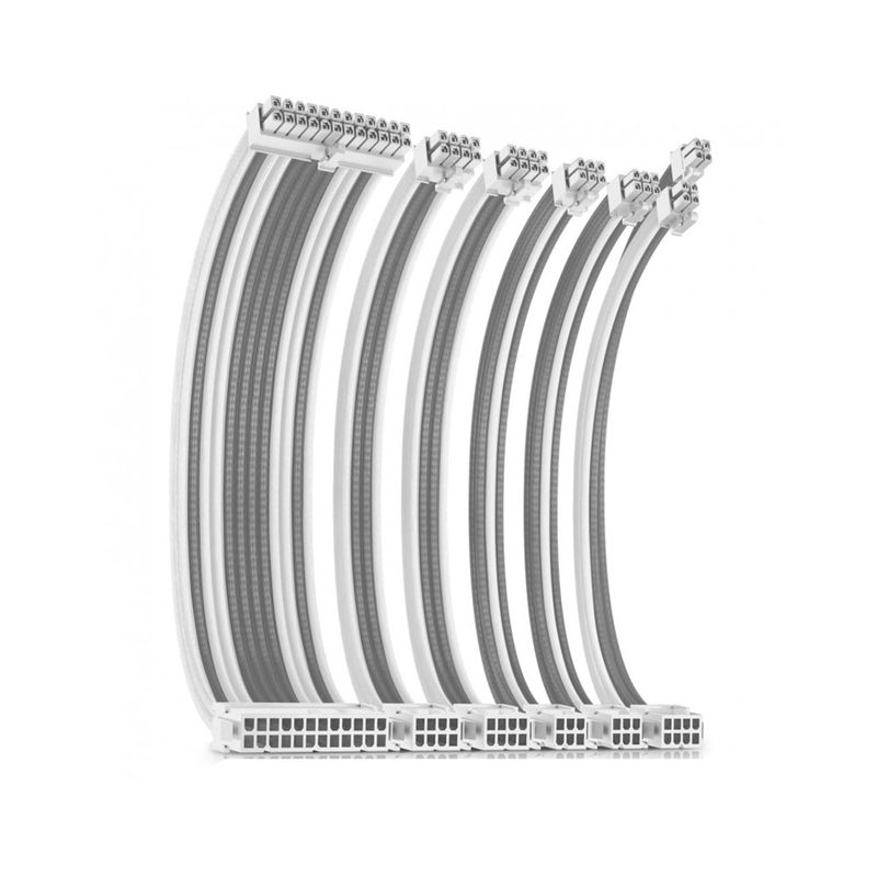 GENERICO - CABLE ANTEC PSU EXTENSION KIT COLOR GRIS-BLANCO PN 0-761345-99946-5