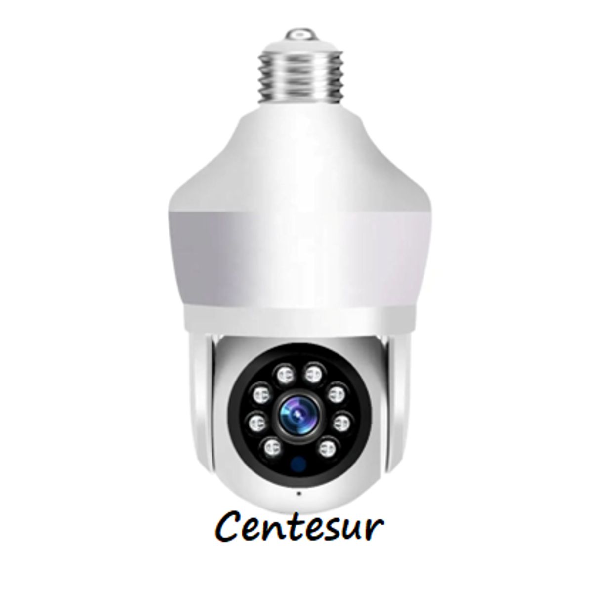 SEISA - Foco Cámara IP 3M WiFi con Bombilla 360º Pantalla Dual y Alarma SEISA IPC-D211