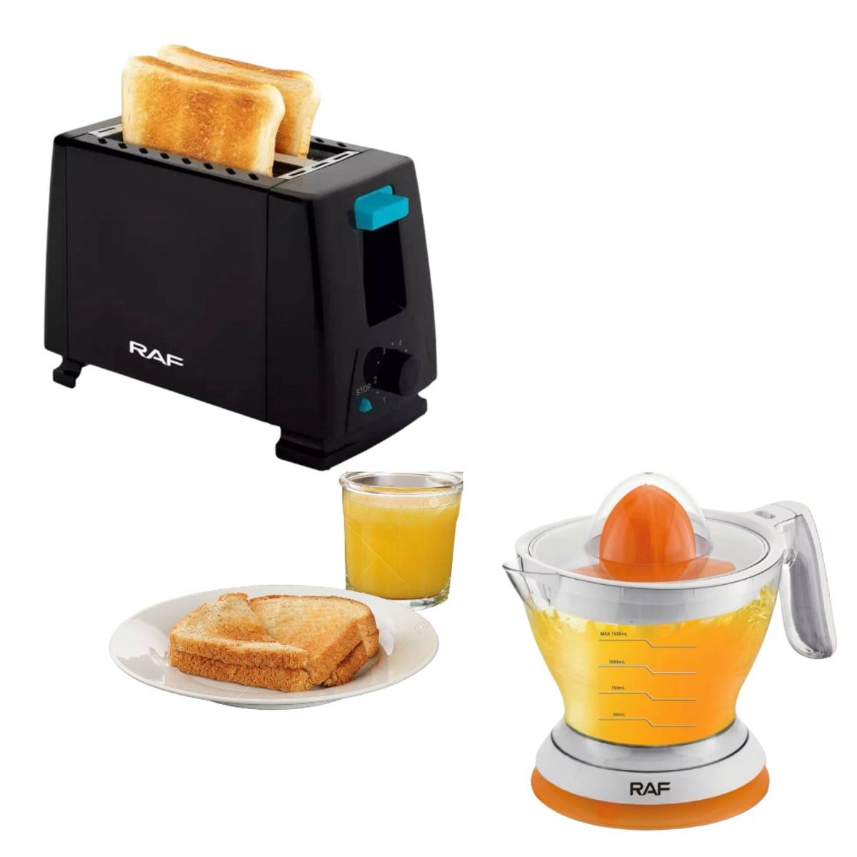 OEM - Combo Tostadora y Exprimidor Electrico de Naranja