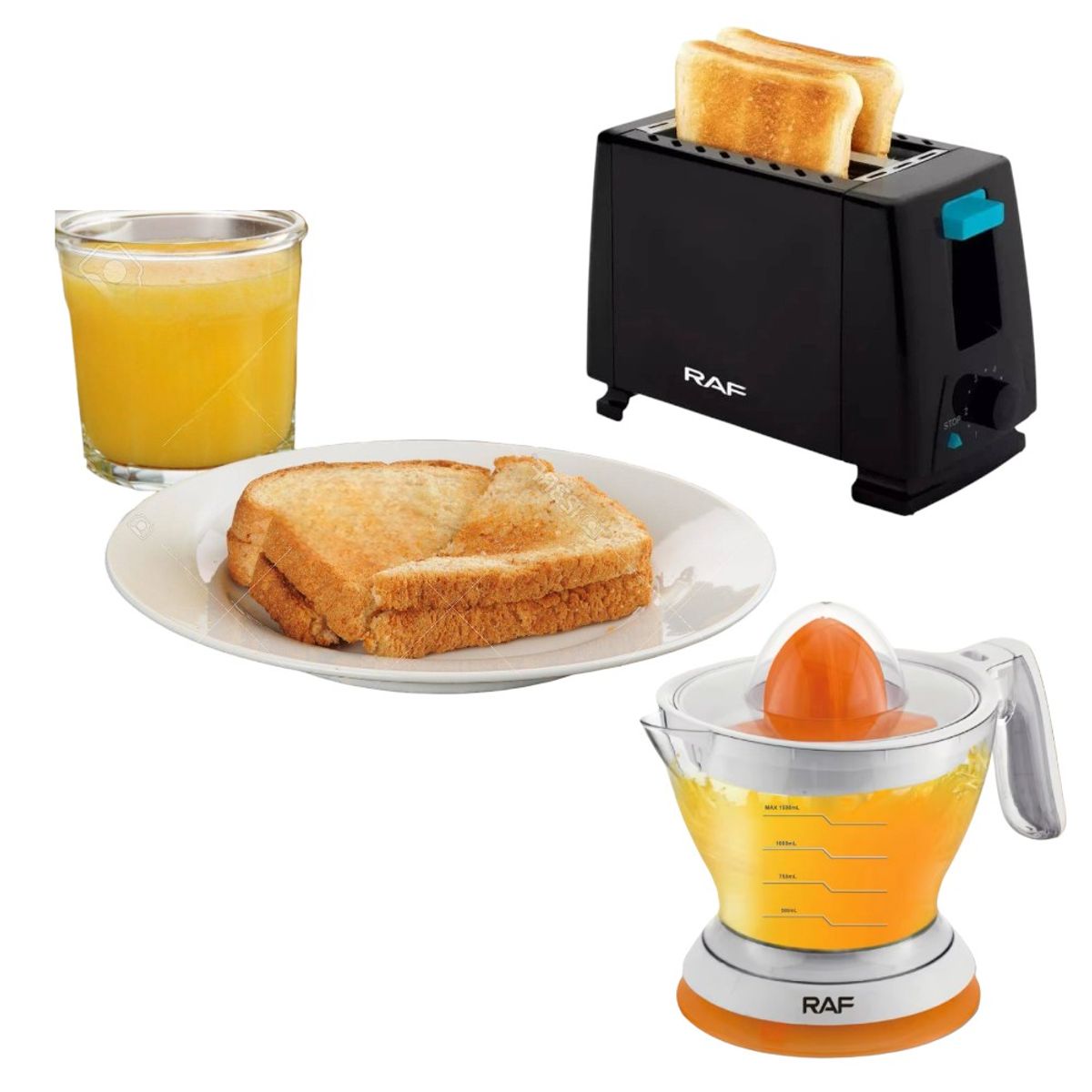 OEM - Combo Tostadora y Exprimidor Electrico de Naranja