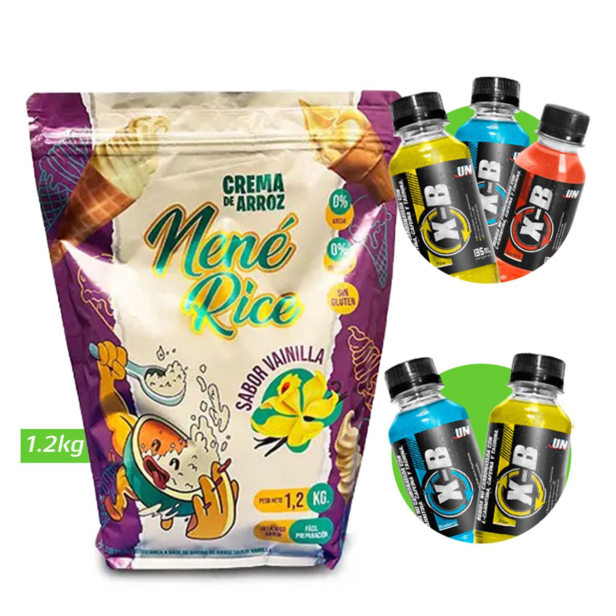 GENERICO - Crema de arroz Nené Rice 1.2 Kg Vainilla +Regalos