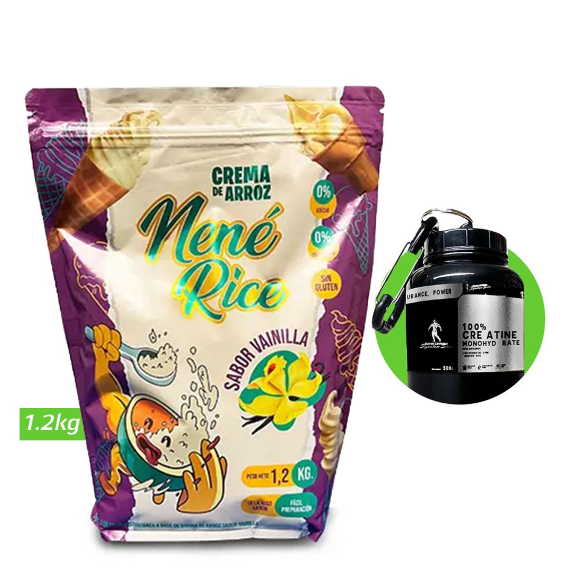 GENERICO - Crema de arroz Nené Rice 1.2 Kg Vainilla +Regalos