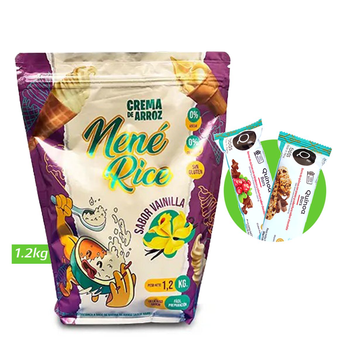 GENERICO - Crema de arroz Nené Rice 1.2 Kg Vainilla +Regalos