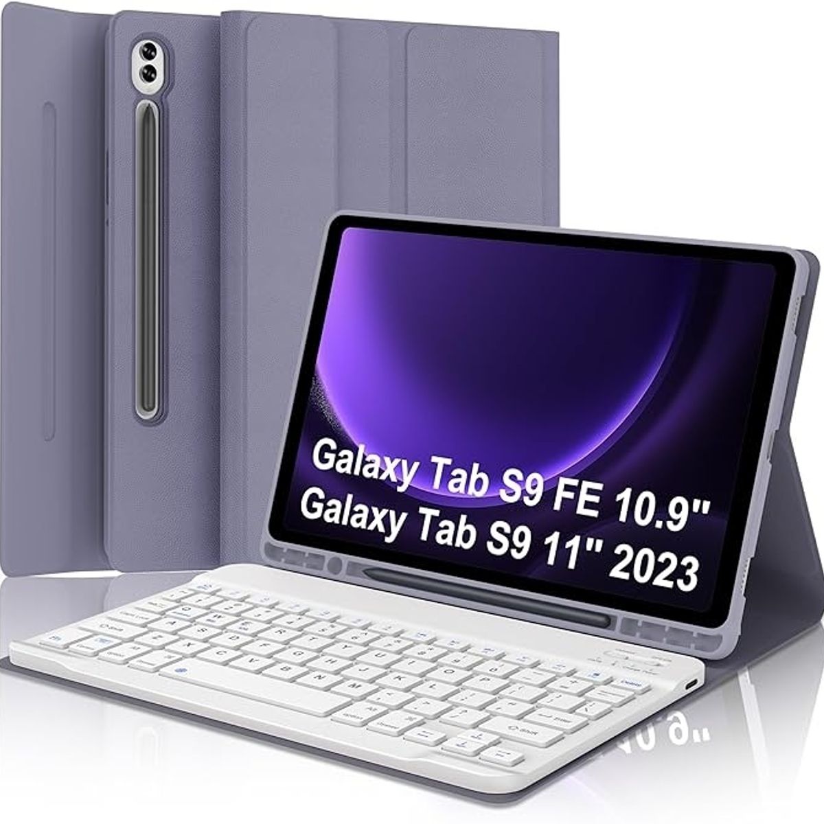 GENERICO - Funda con teclado para Samsung Galaxy Tab S9/ S9 FE de 10.9 pulgadas