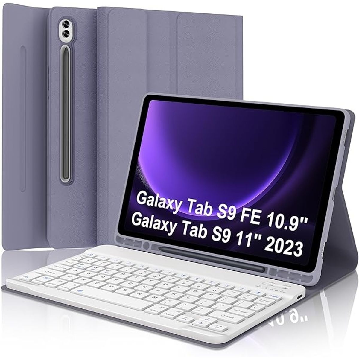 GENERICO - Funda con teclado para Samsung Galaxy Tab S9/ S9 FE de 10.9 pulgadas
