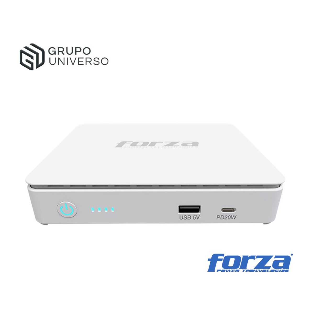 FORZA - Mini UPS Portátil DC-350USBP Forza 35W Salidas CC POE USB-AC Batería
