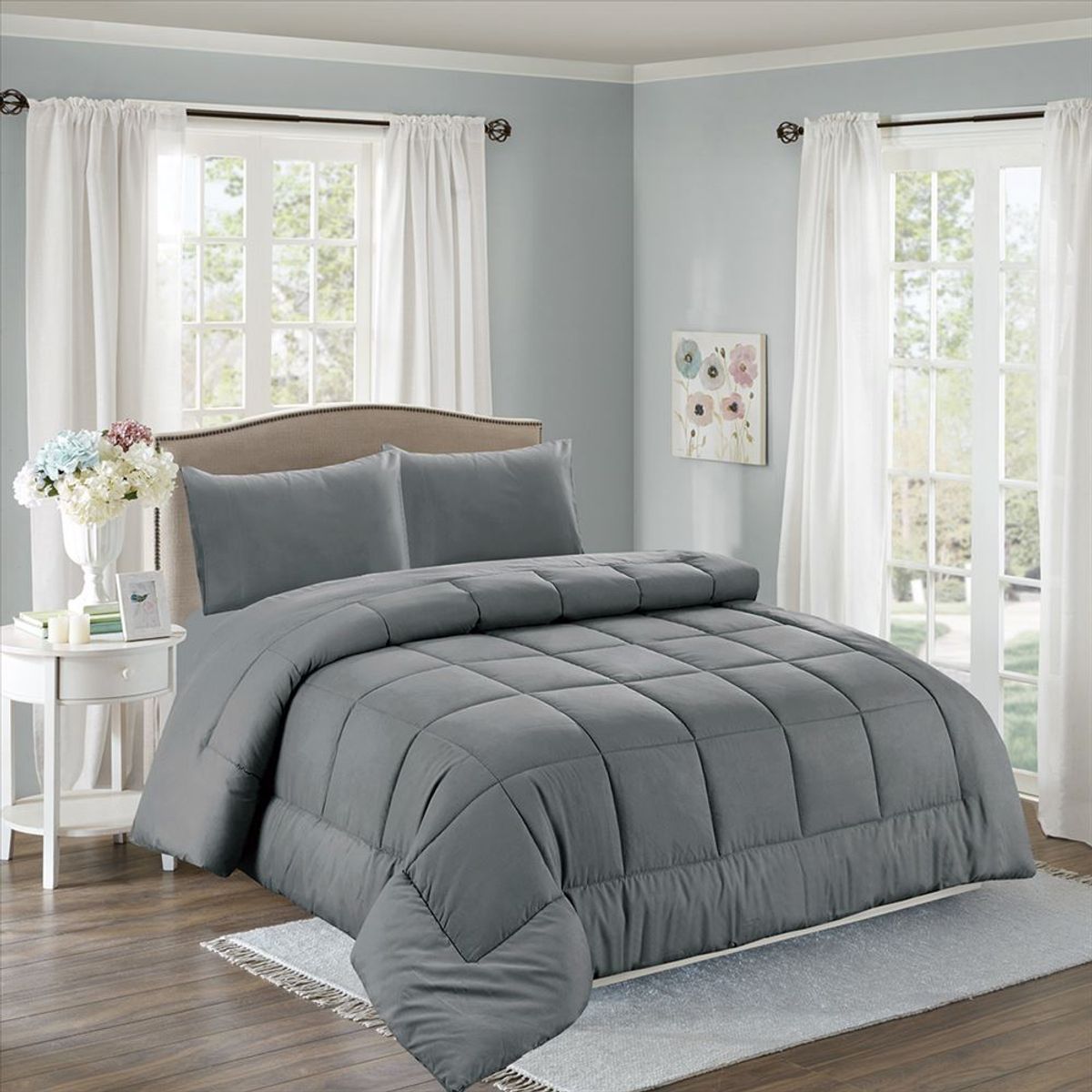 CASATEX - Set de Edredón de 5 Piezas + Set Sabanas + Fundas 100% Algodón