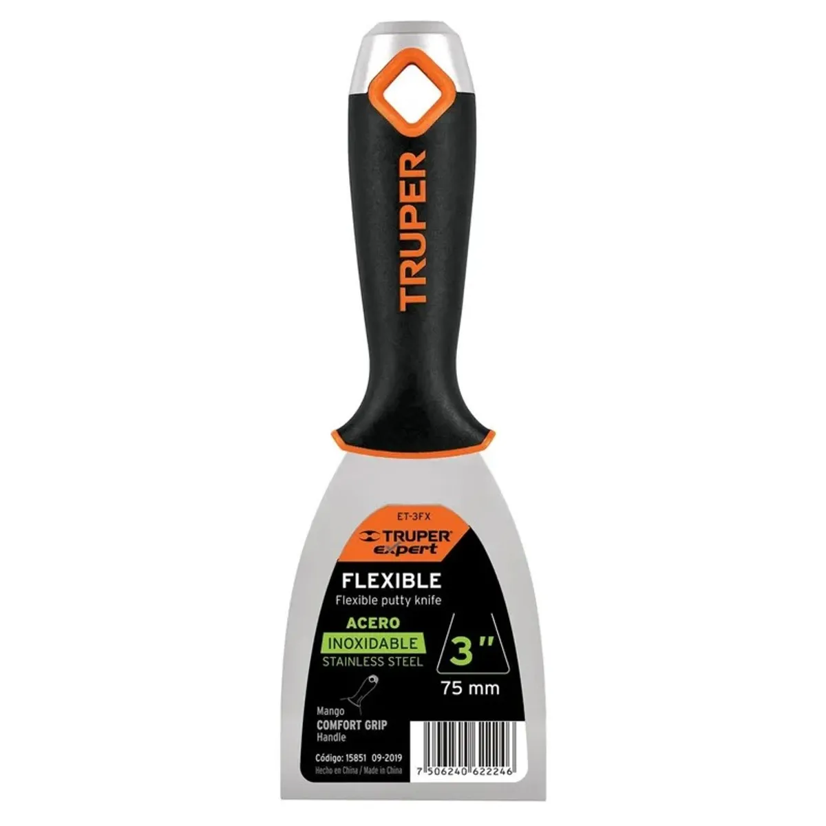 TRUPER - Espátula de acero inoxidable 3 TRUPER
