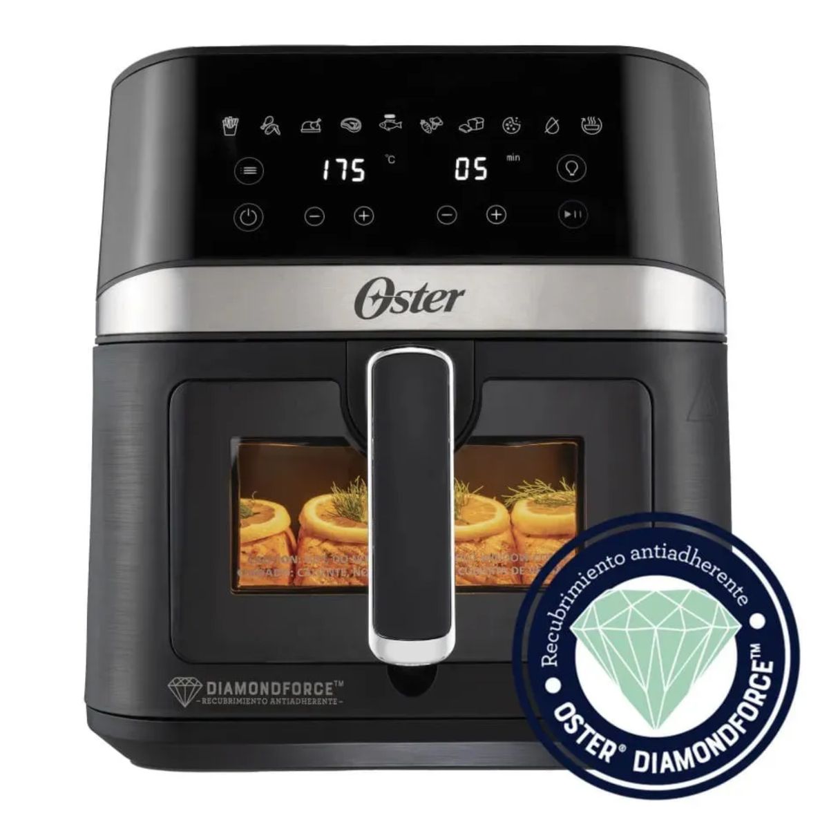 OSTER - Freidora de Aire Oster Digital de 6 Litros Diamond Force CKSTAF60WDDF