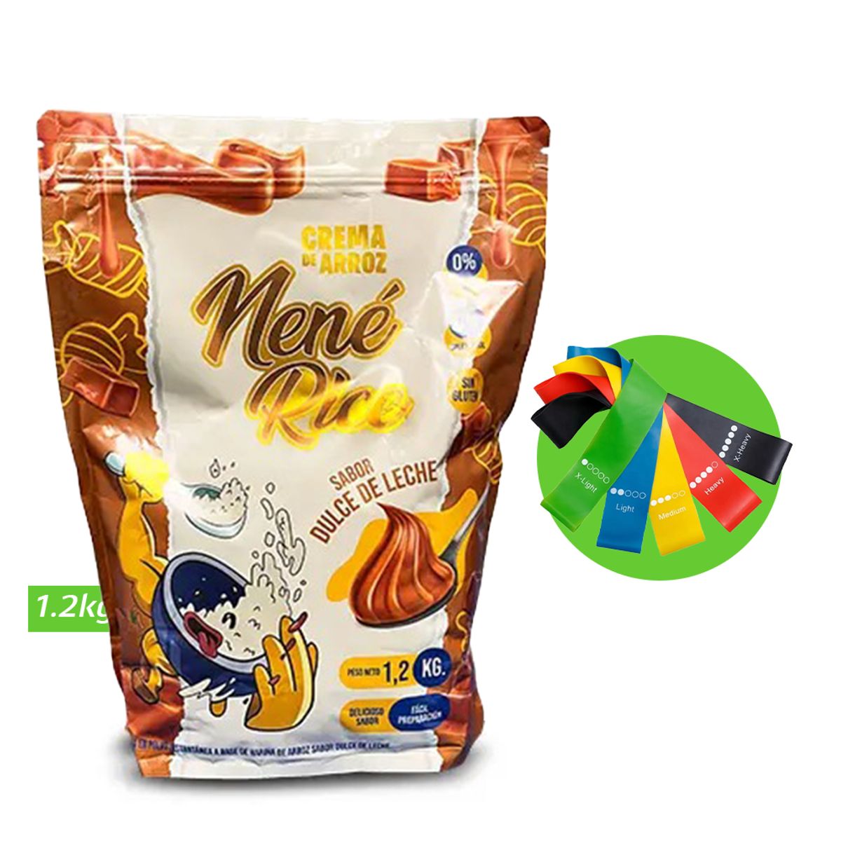 GENERICO - Crema de arroz Nené Rice 1.2 Kg dulce de leche +Regalos