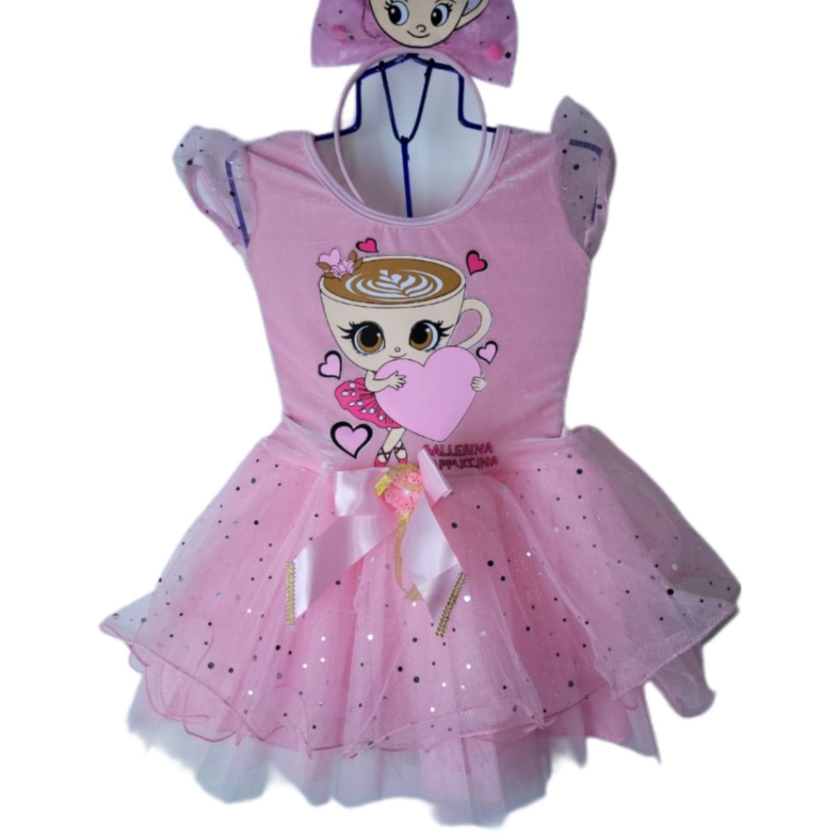 GENERICO - VESTIDO DISFRAZ BALLERINA CAPUCHINA PARA NIÑAS