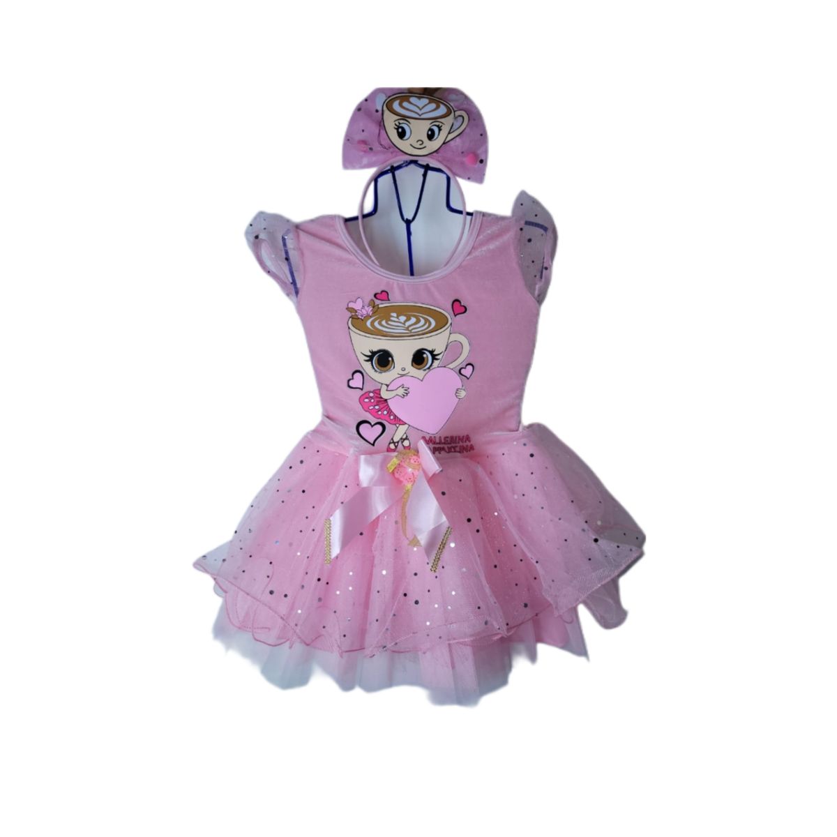 GENERICO - VESTIDO DISFRAZ BALLERINA CAPUCHINA PARA NIÑAS
