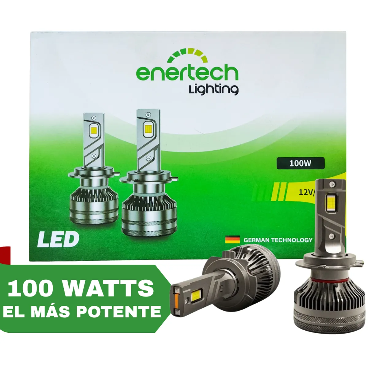GENERICO - Foco Automotriz LED Enertech 9006 100W Potente Luz Principal