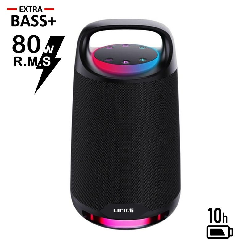 LIDIMI - Parlante Portátil Lidimi 80W LD-S634 Bluetooth Extra BASS FM-USB