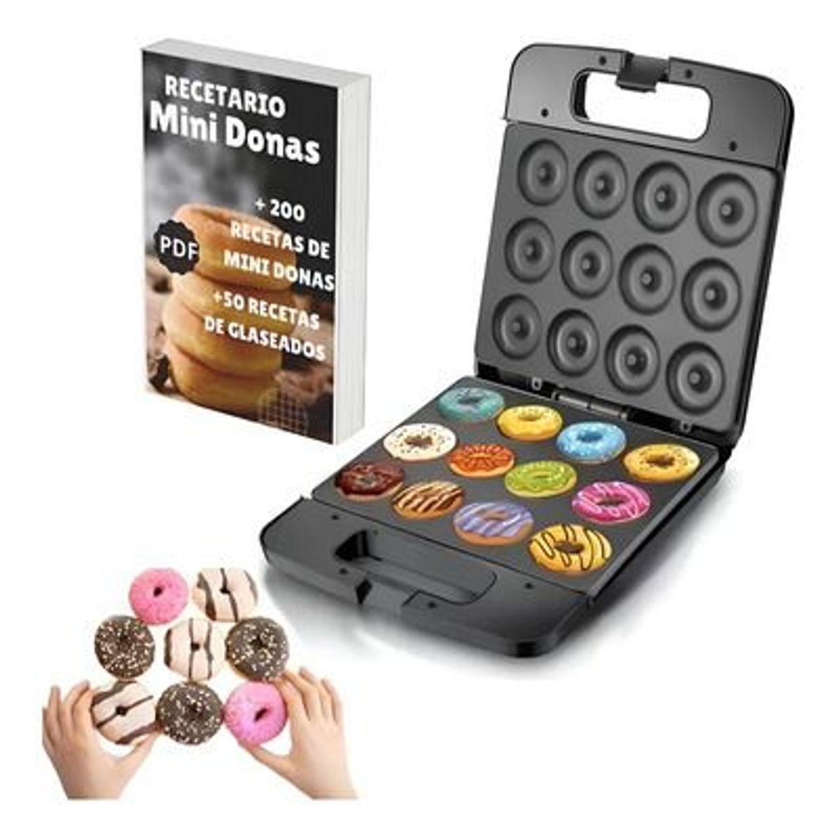 OEM - Maquina Para Hacer Donas Hasta 12 Unidades A La Vez 1400w