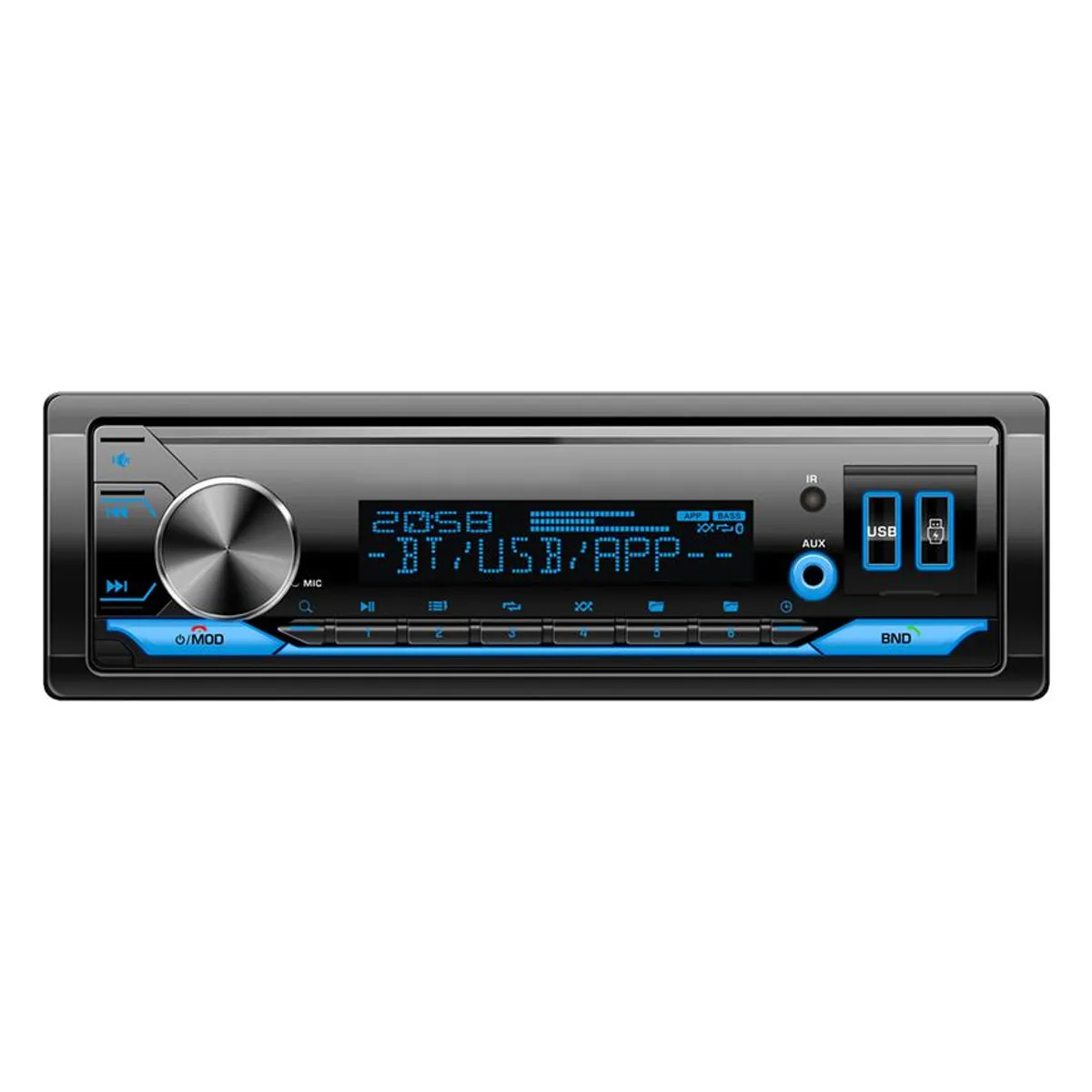 OREGON - Auto Radio Oregon 1 DIN Frente Desmontable Bluetooth MP3