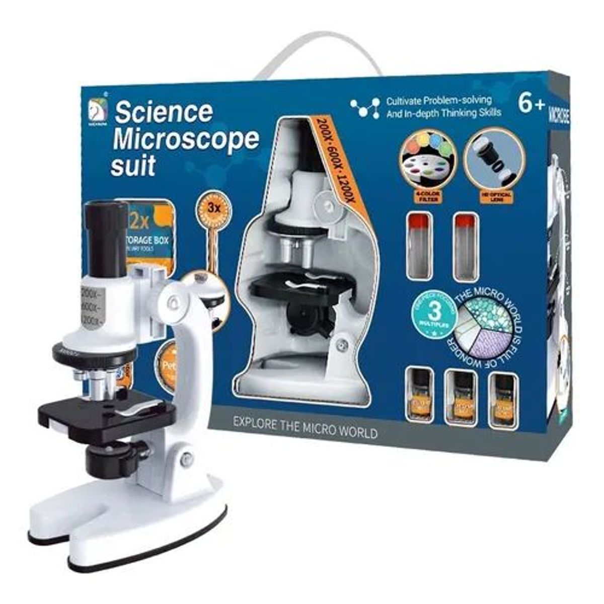 GENERICO - Juguete Microscopio Con Luz Led