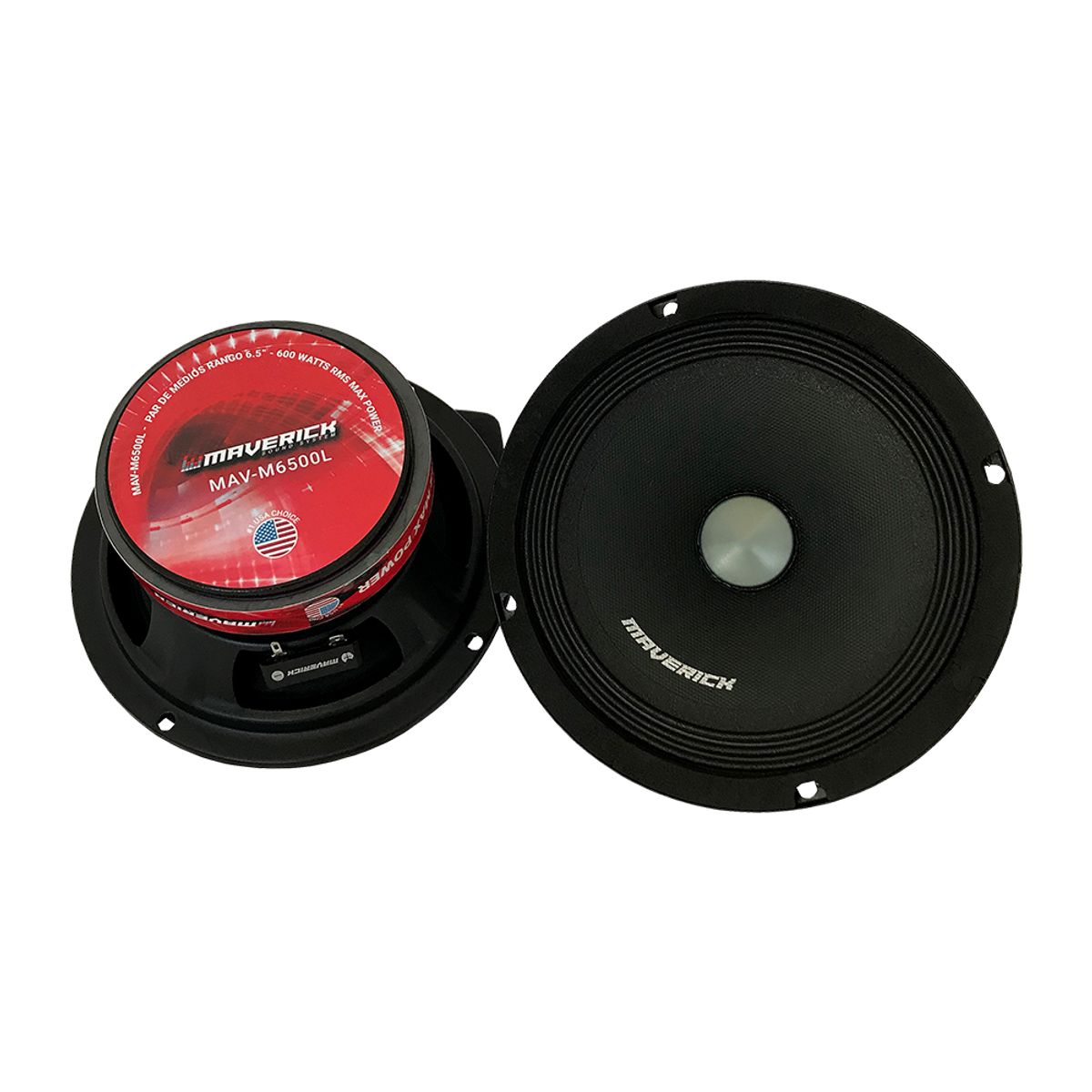 GENERICO - set de Parlantes de Medios Maverick 65” 600W Max Power