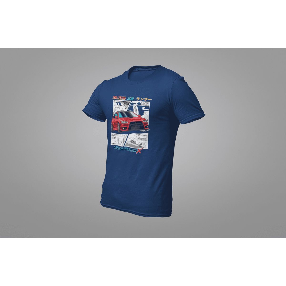 GENERICO - Camiseta Mitsubishi Lancer Polo Carro Carreras Rally WRC Algodon