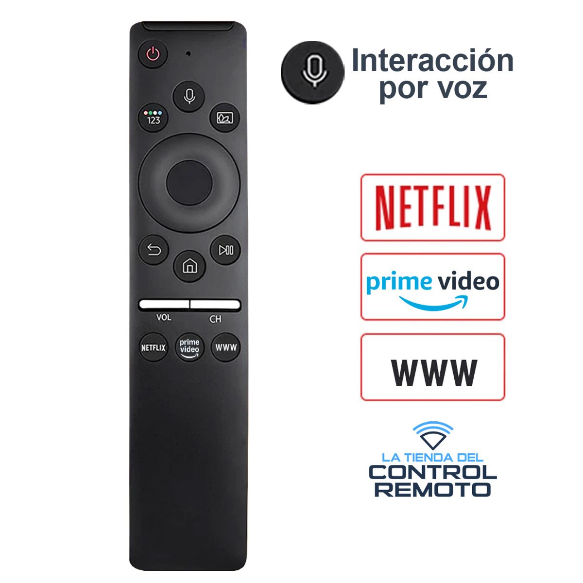 GENERICO - Control Remoto BN59-01312 Por Voz  Para Tv Samsung Smart