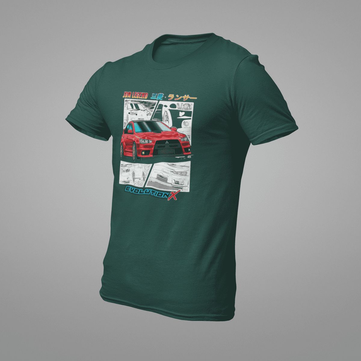 GENERICO - Polo Mitsubishi Lancer Evolution Camiseta Carro Carreras Algodon