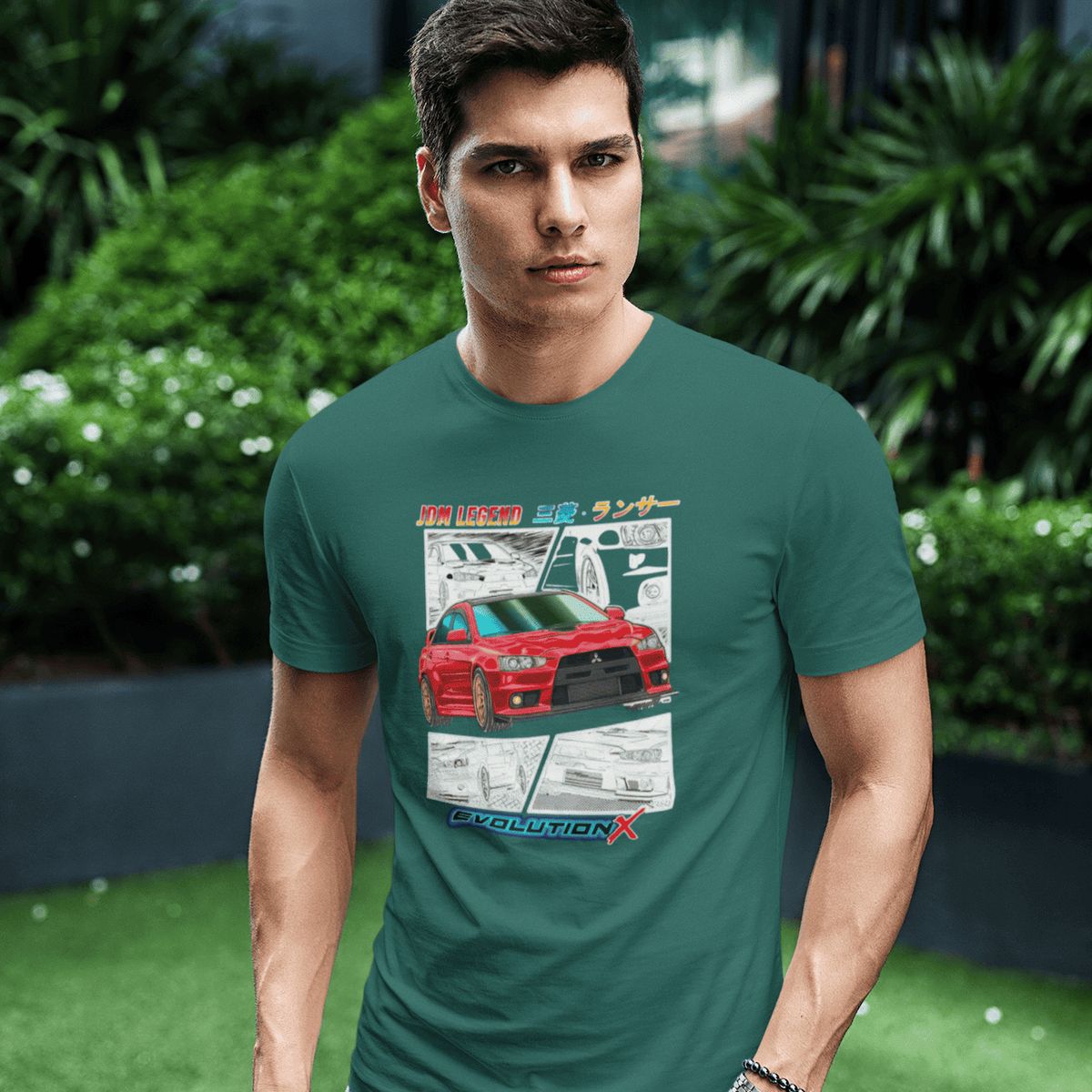 GENERICO - Polo Mitsubishi Lancer Evolution Camiseta Carro Carreras Algodon