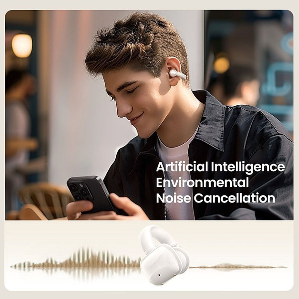 UGREEN - Auriculares Deportivos UGREEN HiTune S3 Open-Ear Batería - Blanco