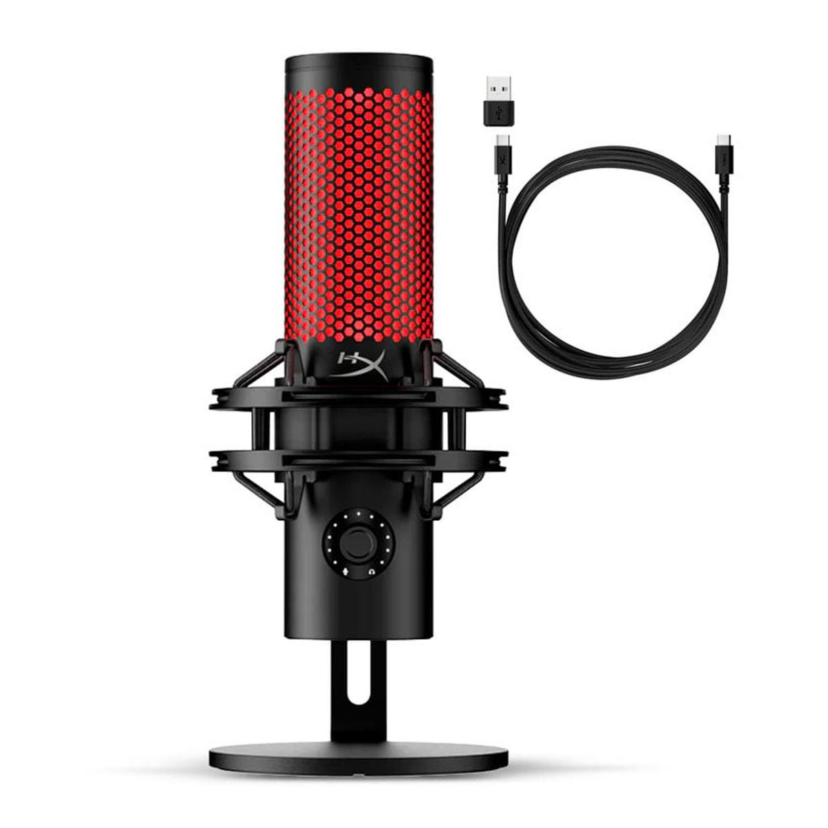 HYPERX - Micrófono USB HyperX QuadCast 2 Red Condensador Negro