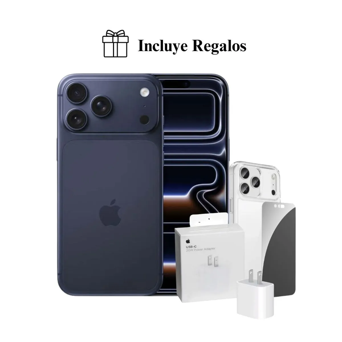 APPLE - Apple iPhone 17 Pro Max Apple Intelligence 512GB (eSIM) - Deep Blue + Combo de Regalo