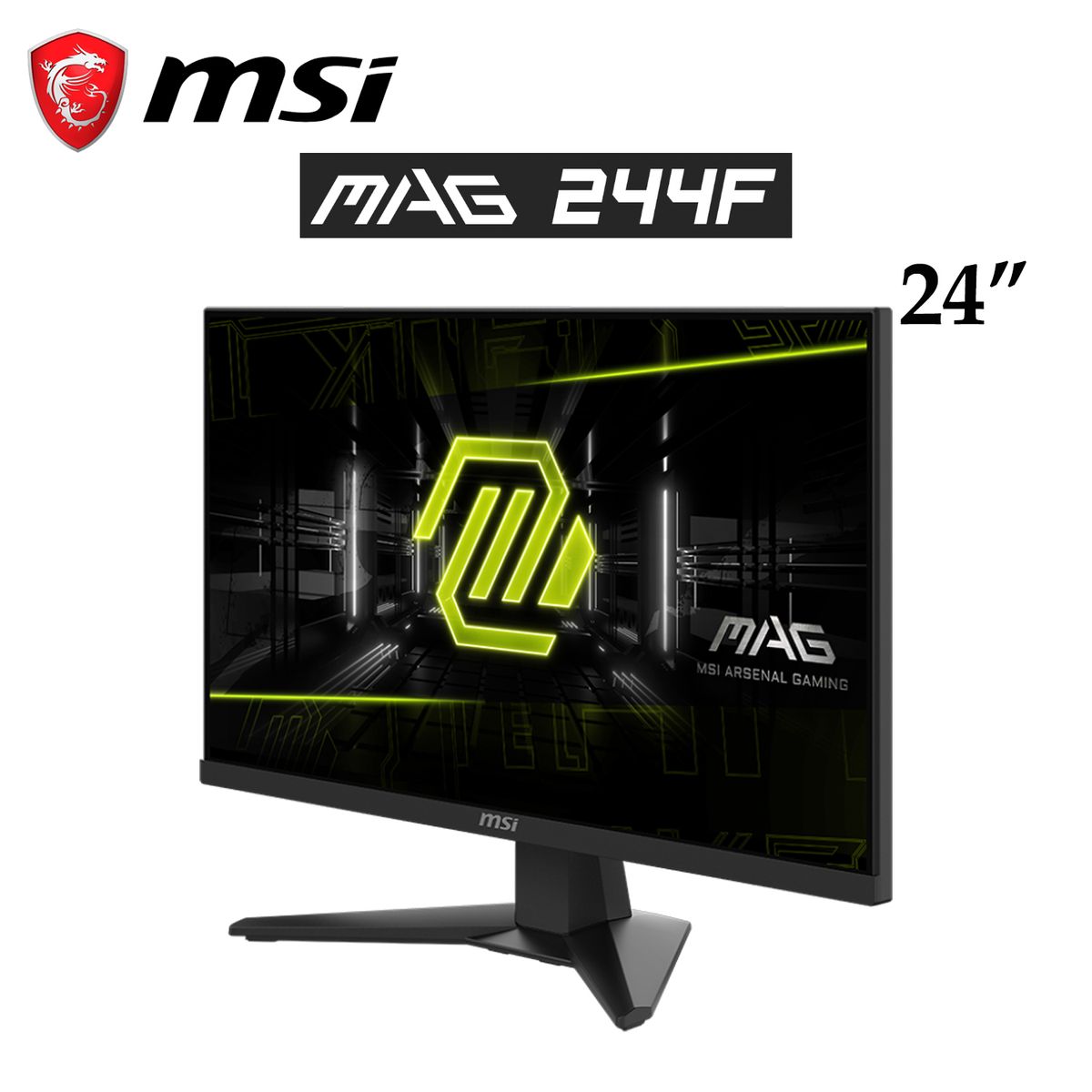 MSI - MONITOR GAMER MSI MAG 244F FHD RAPID IPS 23.8 " 200Hz 0.5Ms