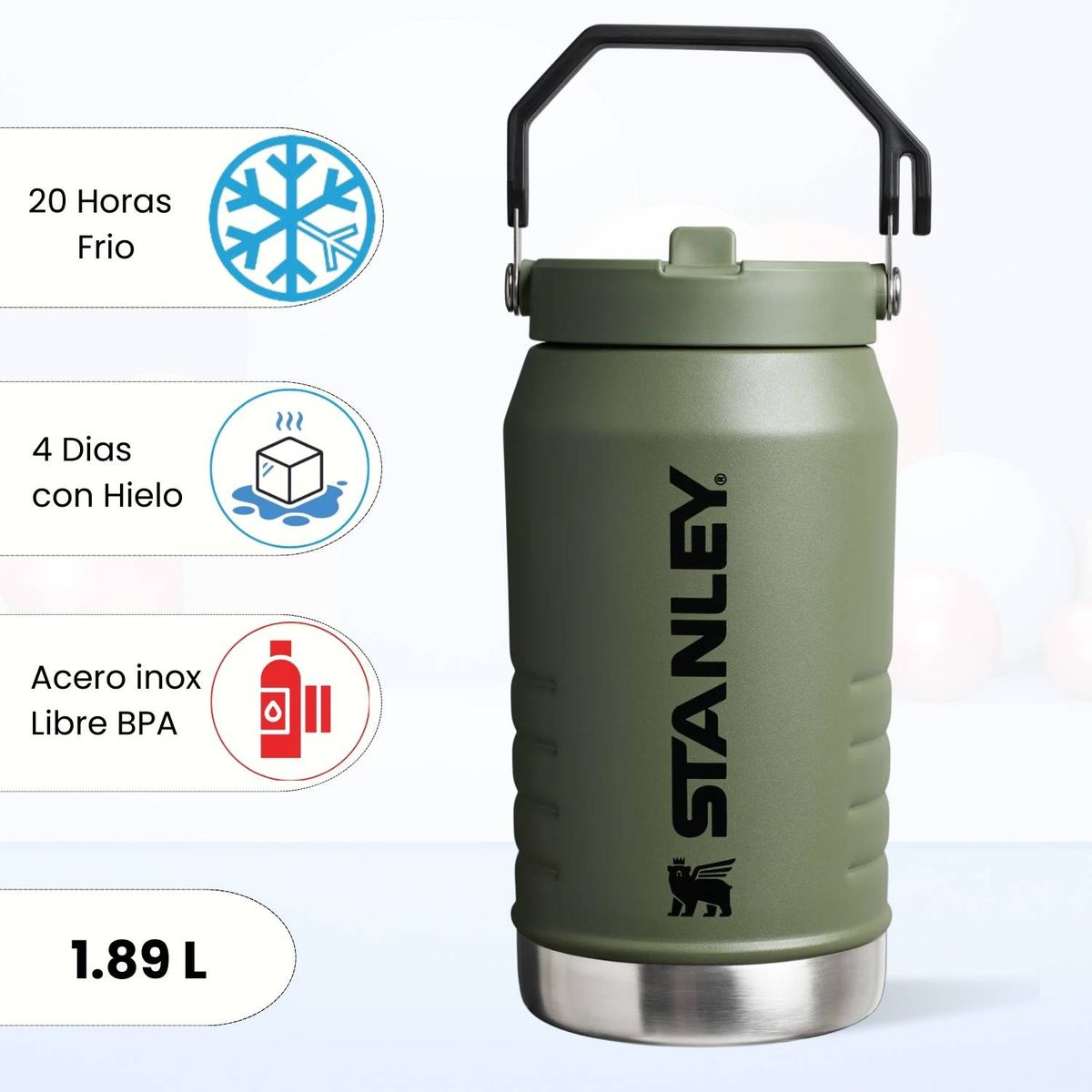 STANLEY - Jarra Con pajita Abatible Dried Pine Stanley 1.89 l