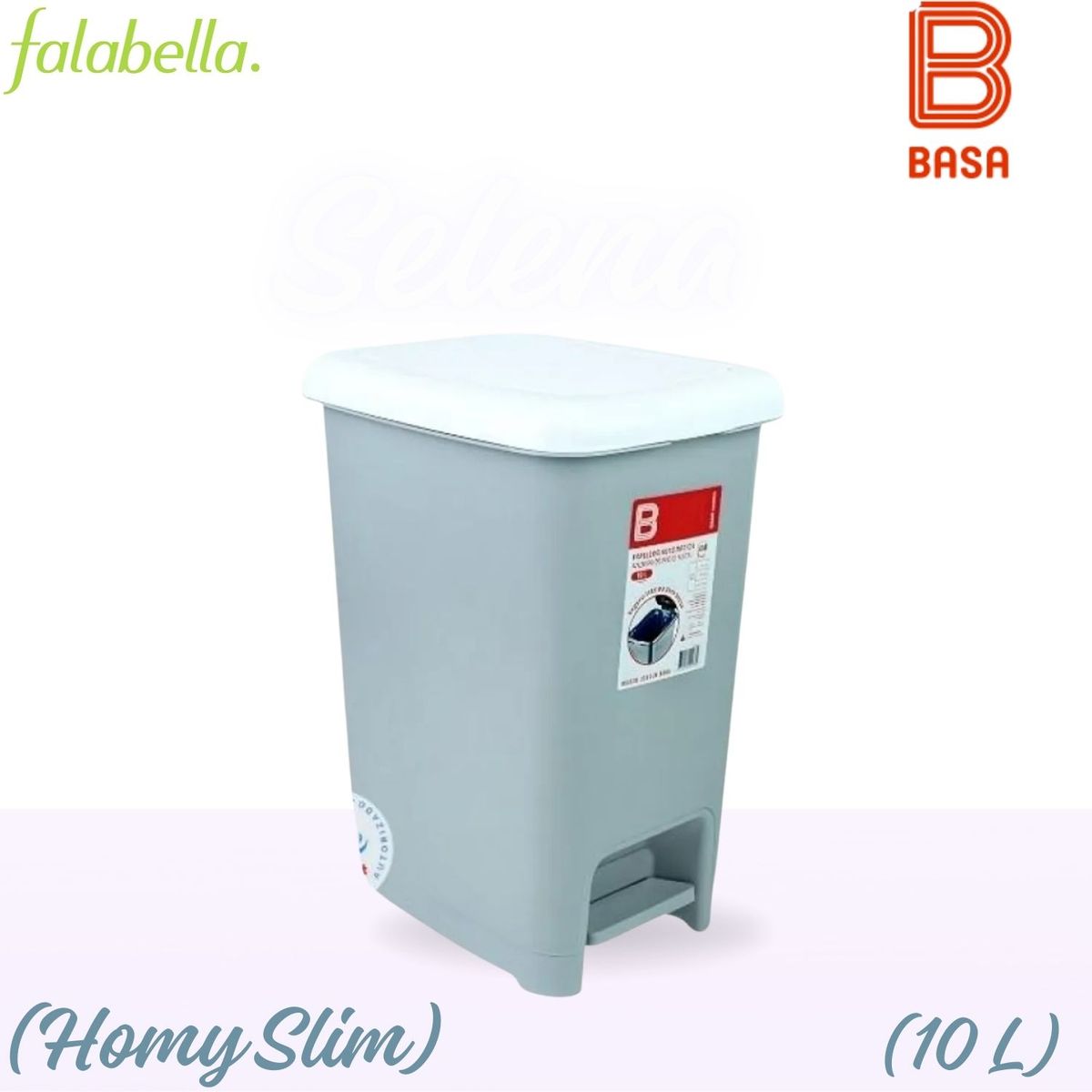 BASA - Papelera Automática Ahorra Espacio Homy Slim 10 L.