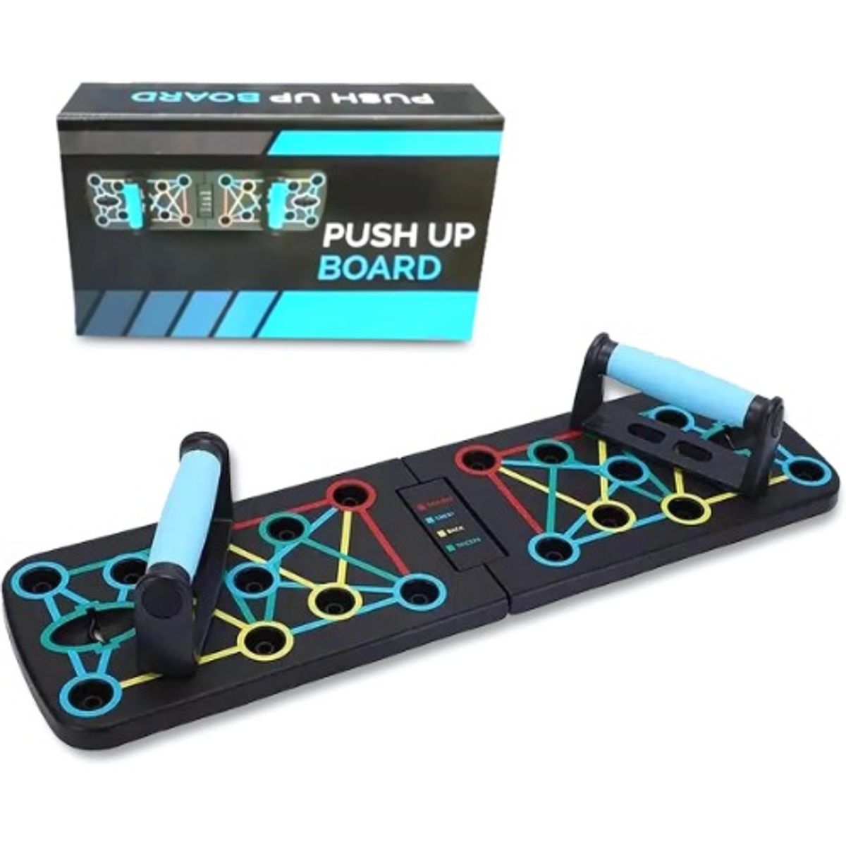 SUN - Tablero Push Up Completo Planchas Flexiones abdominales