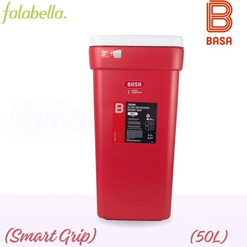 BASA - Tacho Ultra Reforzado Smart Grip 50L Color Surtido