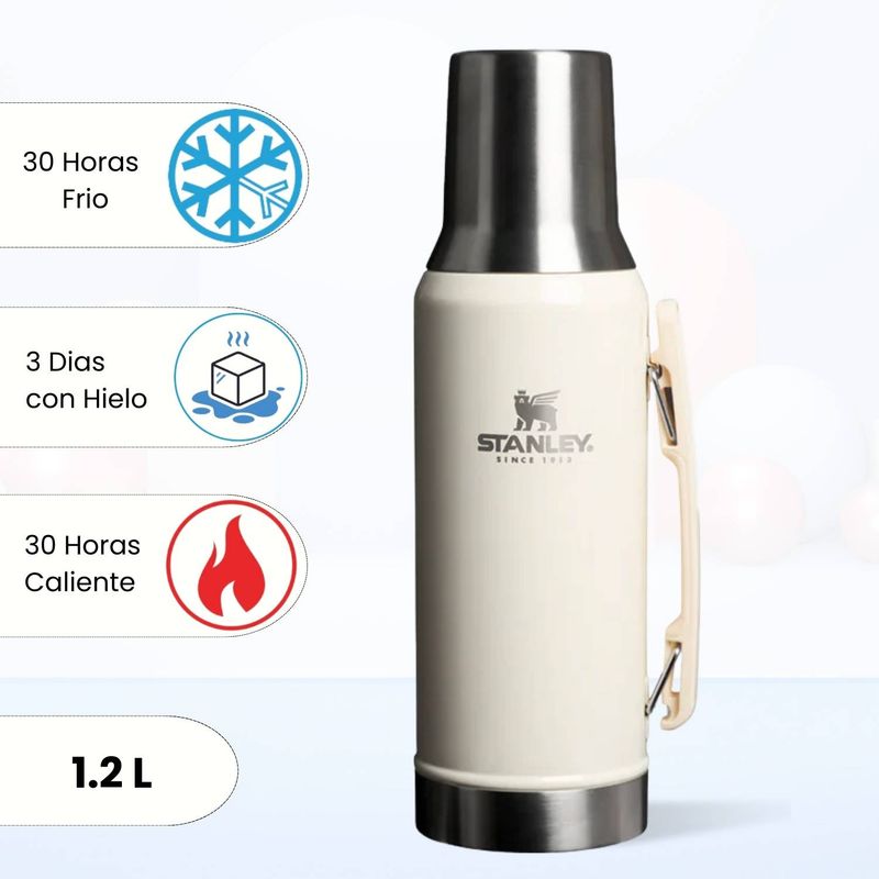 STANLEY - Termo de Bebida Mate System Blanco Stanley 1.2 L