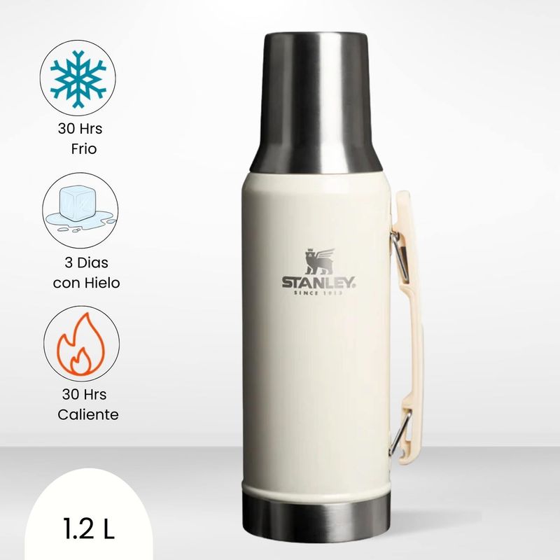 STANLEY - Termo de Bebida Mate System Blanco Stanley 1.2 L
