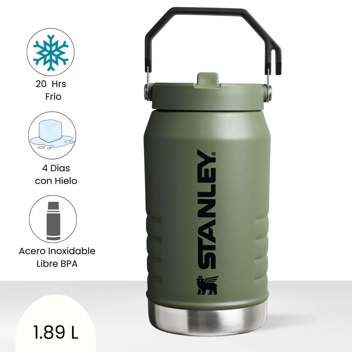 STANLEY - Jarra Con pajita Abatible Dried Pine Stanley 1.89 l