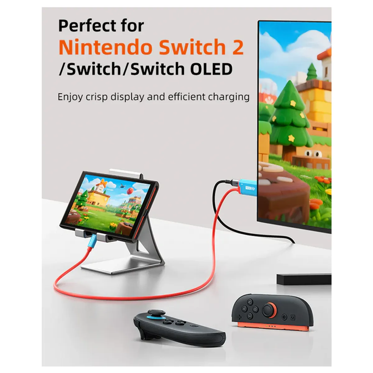 GENERICO - Cable Adaptador Usb C a HDMI para Nintendo Switch2 4K cabletime