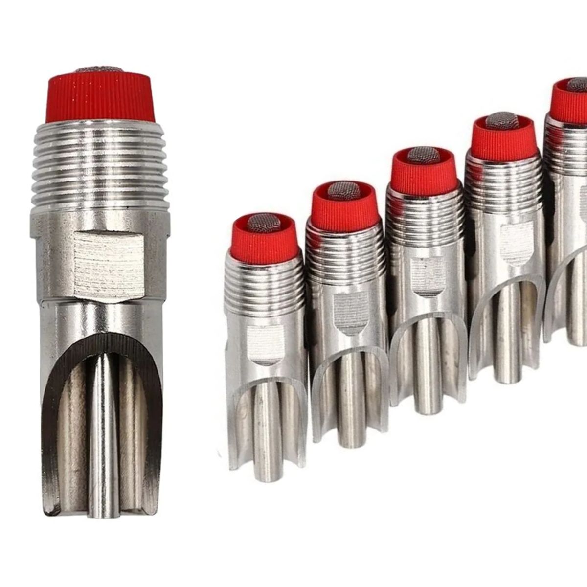 GENERICO - Pak de 6 Bebederos Automáticos de Acero Inoxidable para Cerdo Adulto