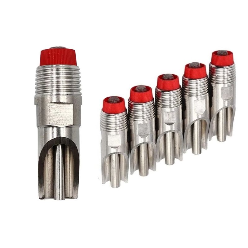 GENERICO - Pak de 6 Bebederos Automáticos de Acero Inoxidable para Cerdo Adulto